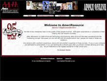 Tablet Screenshot of ameriresource.com
